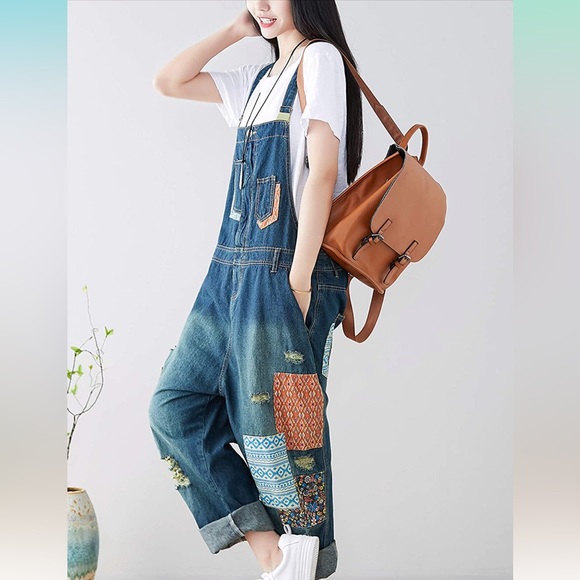 Pants - GORGEOUS NEW PATCHWORK OVERALLS